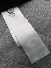 Celine Jackets C Logo Black White Mix Grey Cotton