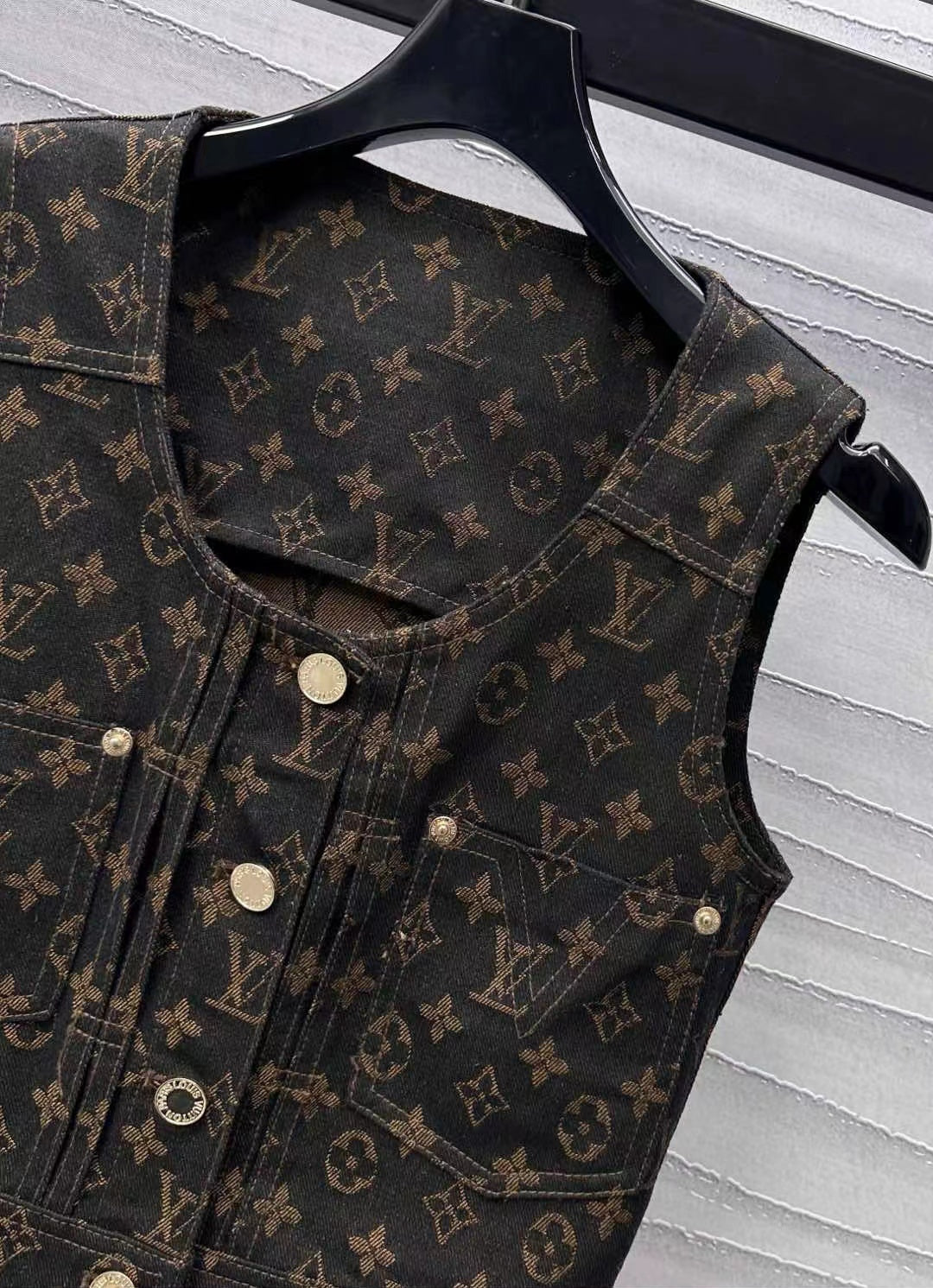 LV Monogram Denim Set