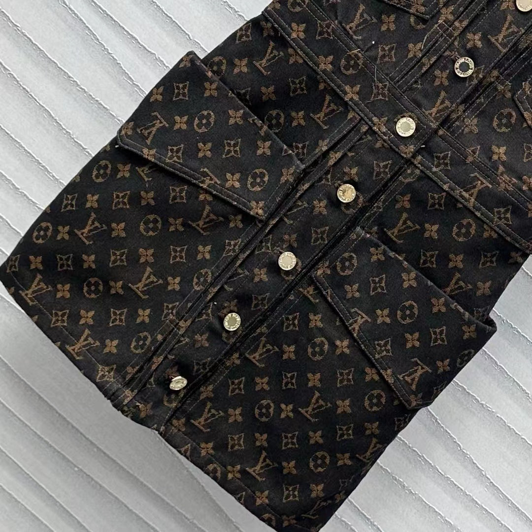 LV Monogram Denim Set