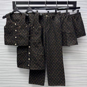 LV Monogram Denim Set