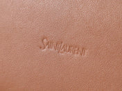 YSL Y BUCKET BAG 30 IN BROWN CALFSKIN