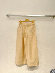 LOEWE SET IN BEIGE COTTON WITH EMBROIDERED LOGO