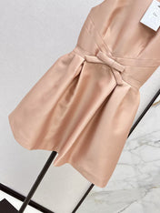 DIOR DRESS IN DARK NUDE