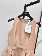 DIOR DRESS IN DARK NUDE