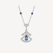 DREAM NECKLACE AGATE DIAMOND SILVER