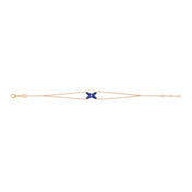 JEUX BRACELET AGATE PINK GOLD 1 DIAMOND