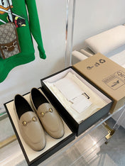 GG LOAFERS MULES BEIGE