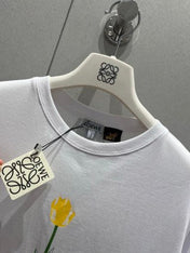 Loewe 25 Floral Round Neck Short-sleeved T-shirt Cotton