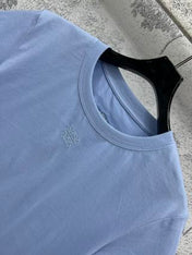 Loewe 25 Hollow Lace Short Sleeves t-shir Cotton