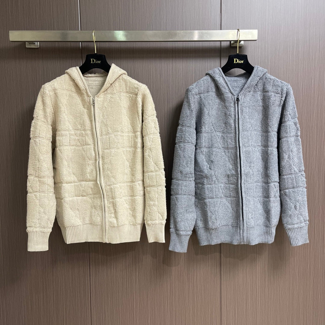 DIOR 26S KNITTED HOODED SWEATER 1007