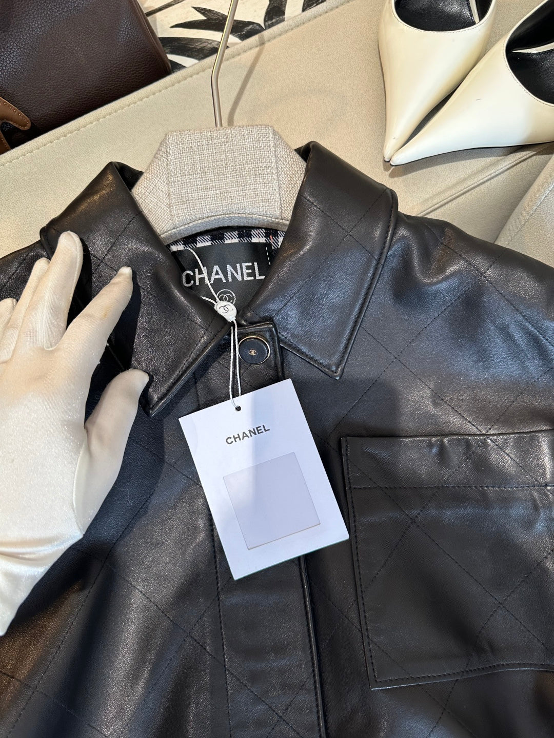 CHANEL 26S RETRO LEATHER JACKET 1287