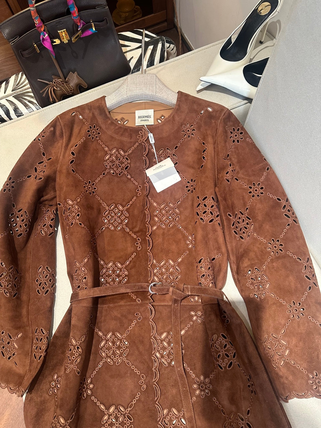 HERMES 26S SUEDE JACKET 790