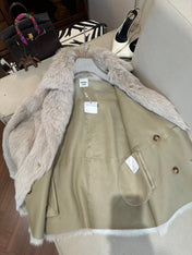 HERMES 26S SHEARLING COAT 813