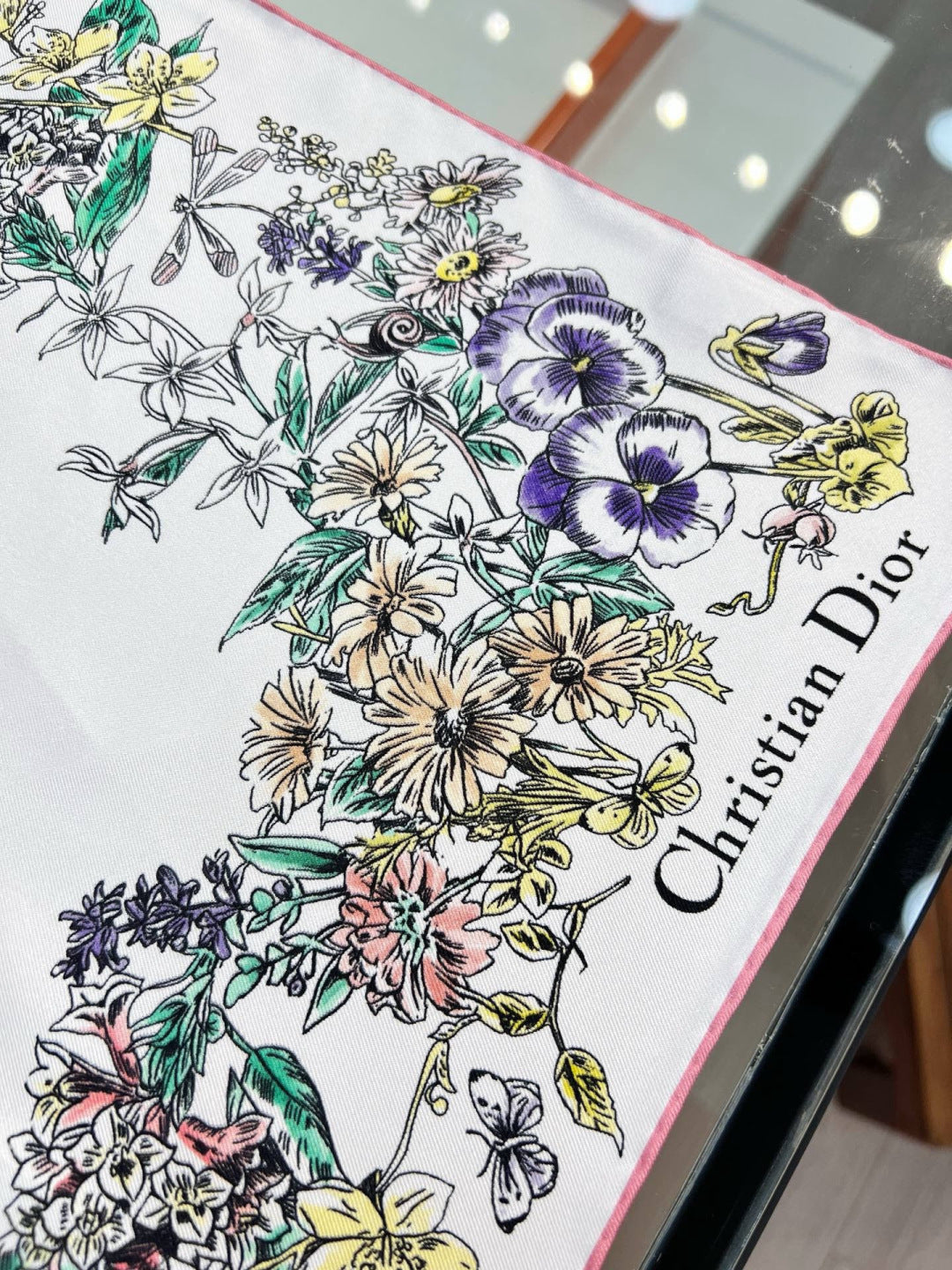 DIOR 26S SCARF 90CM IN SILK 293853