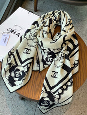 CHANEL 26S SCARF 135 IN CASHMERE AND SILK 306114