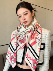 CHANEL 26S SCARF 135 IN CASHMERE AND SILK 306115