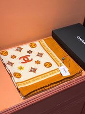 CHANEL 26S SCARF 140 IN CASHMERE AND SILK 306121