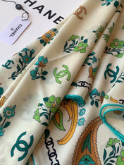 CHANEL 26S SCARF 135 IN CASHMERE AND SILK 306128