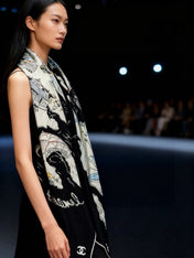 CHANEL 26S SCARF 135 IN CASHMERE AND SILK 309325