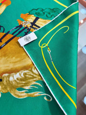 HERMES 26S PRINTED SQUARE SCARF 88 IN SILK 309924
