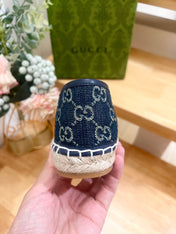 WOMEN'S ESPADRILLE WITH HORSEBIT IN NAVY BLUE DENIM