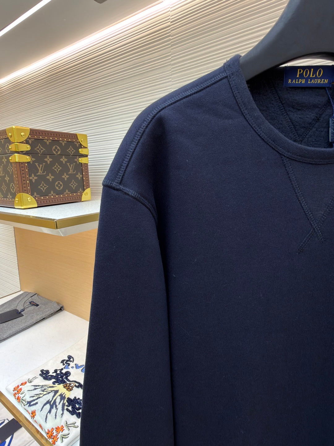 RALPH LAUREN 25S FLEECE SWEATSHIRT WITH EMBROIDERED LOGO 263