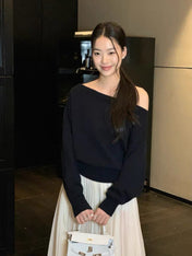 PRADA 25S OFF-SHOULDER SWEATER 457