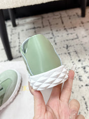 JIMMY CHOO 26S SNEAKERS IN SAGE GREEN SUEDE