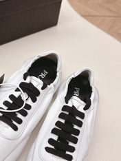 PRADA 26S MARY JANE SHOES IN WHITE CALFSKIN