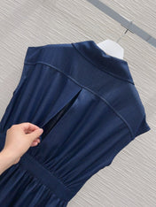 Loewe 2025 Denim Dress Blue Cotton