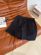 COTTON SHORTS WITH PONY EMBROIDERY NAVY 265773