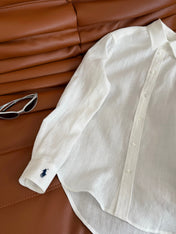 CLASSIC SHIRT OLD MONEY STYLE 25S IN LINEN 265753