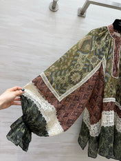ZIMMERMANN 26S INTO THE EAST PATTERNED BLOUSE 317553