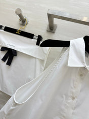 CHANEL 26S SLEEVELESS SHIRT COLLAR TOP STYLE 1197