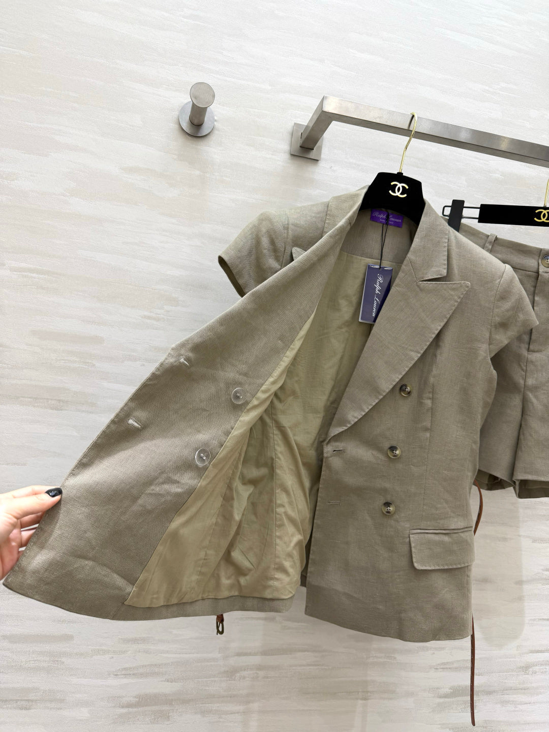 RALPH LAUREN 26S BLAZER AND SHORTS SET 501