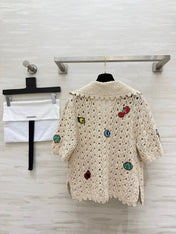 CHANEL 26S KNIT COLLARED TOP 1424