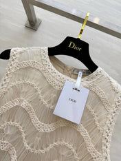 DIOR 26S SLEEVELESS LACE MAXI DRESS 1400