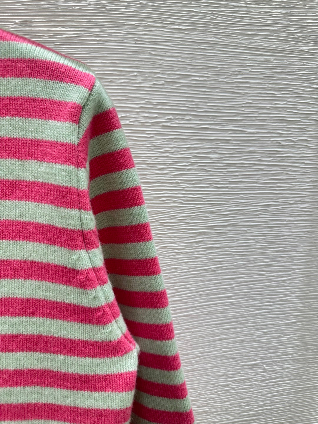 Chanel Cardigan Pink mix Gray Cachemire 232766
