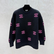 CHANEL 25S LONG-SLEEVE ROUND-NECK SWEATER 527