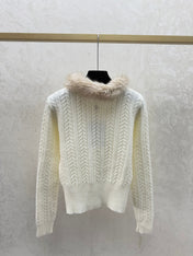 CHANEL 25S FUR-COLLAR CARDIGAN 516