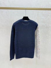 DIOR 25S LONG-SLEEVE KNIT CREWNECK SWEATER 640