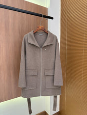 HERMES 25S WOOL COAT 100