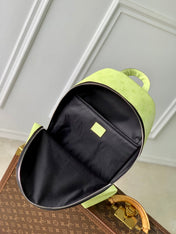 DISCOVERY SLIM BACKPACK 38 IN LEMON YELLOW MONOGRAM ECLIPSE REVERSE CALFSKIN