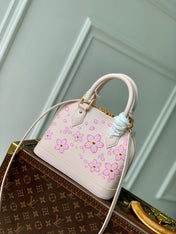 ALMA BB TAKASHI MURAKAMI 23.5 IN PINK CHEEKY CHERRY BLOSSOM EPI CALFSKIN