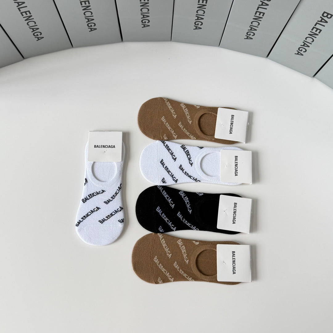 BALENCIAGA 26S NO-SHOW SOCKS 323163 (1 BOX)