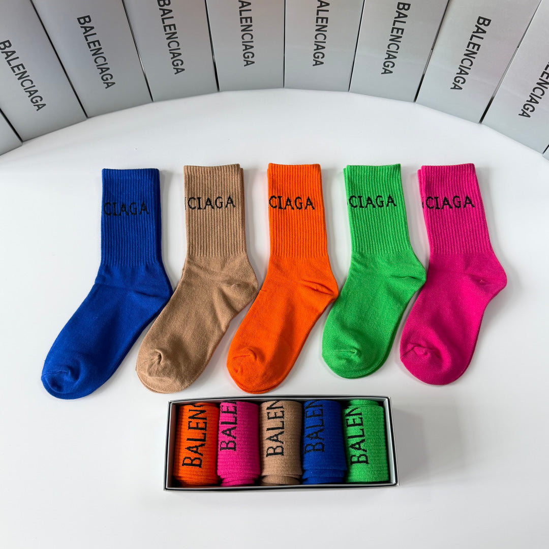 BALENCIAGA 26S CREW SOCKS 358579 (1 BOX)