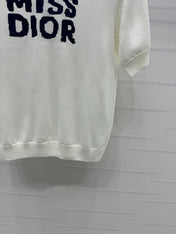 DIOR 25S MISS KNIT SHORT SLEEVE TOP 264242