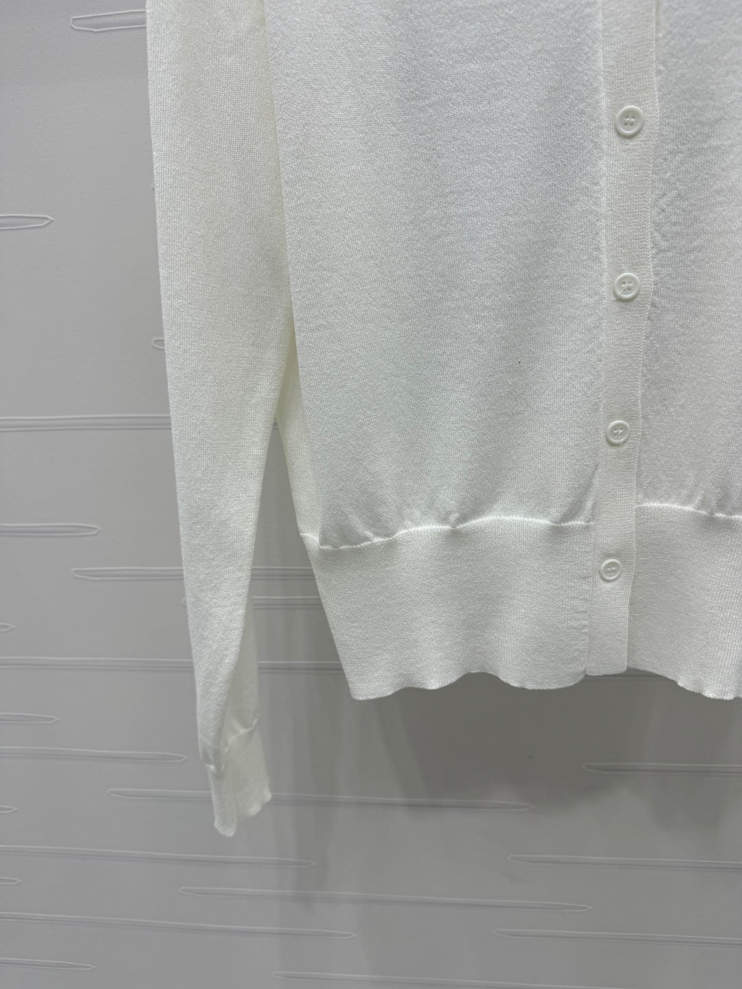 DIOR LONG-SLEEVE KNIT SWEATER WITH EMBROIDERED LOGO