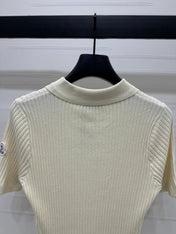 MONCLER 25S SHORT-SLEEVE KNIT TOP 255895