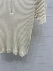 MONCLER 25S SHORT-SLEEVE KNIT TOP 255895
